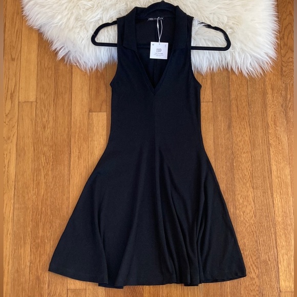 Zara Ribbed Polo Mini Dress - Picture 7 of 10